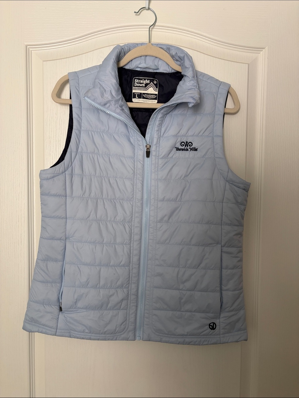 Women’s Light Sky Quilted Puffer Vest by Straight Down